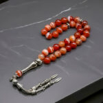 Akik Doğal Taş Tesbih